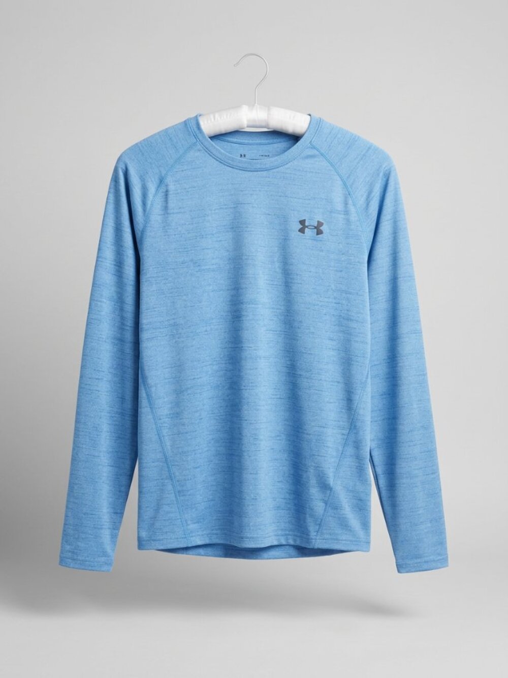 Under Armour HeatGear Men's Large Blue Long Sleeve Athletic Shirt Loose Fit